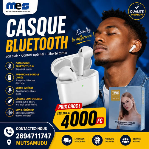 CASQUE BLUETOOTH MODEL TWS BTH-F 9-5