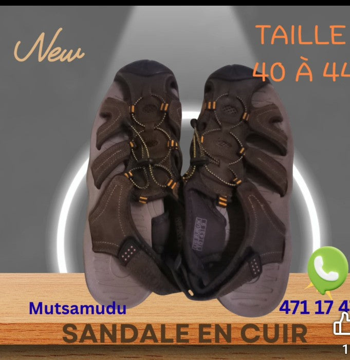 SANDALES EN CUIR