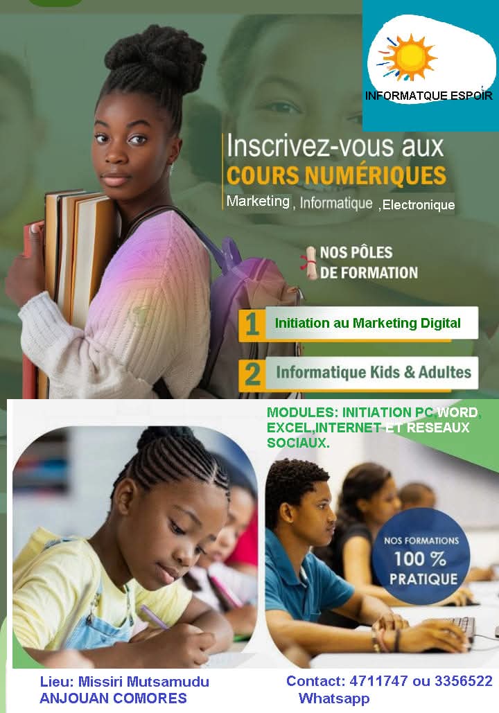 FORMATION EN MARKETING DIGITAL WORD EXCEL ET INTERNET...