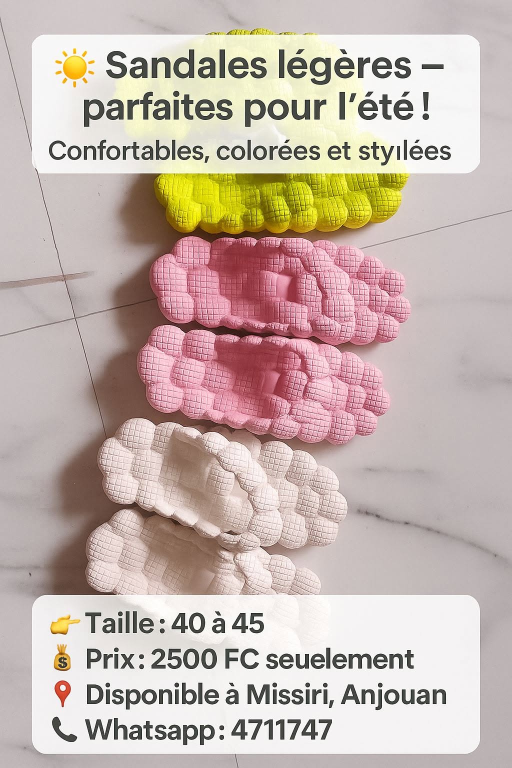 SANDALE EN PLASTIQUE