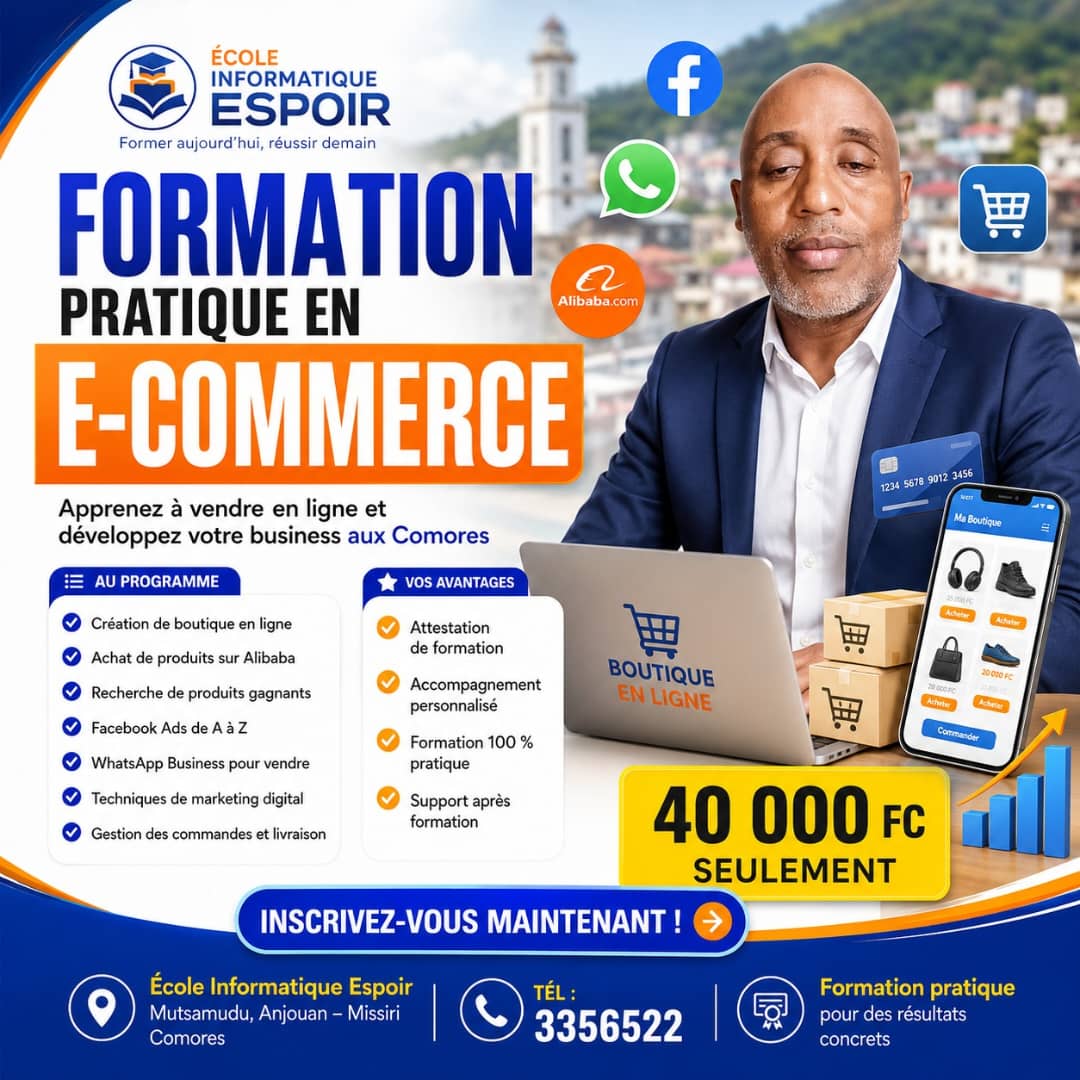 FORMATION PRATIQUE EN ECOMMERCE