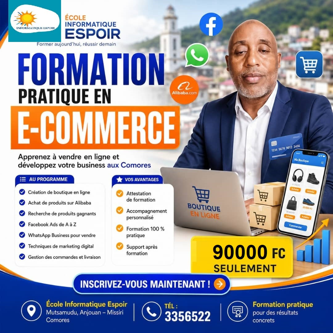 FORMATION EN MARKETING DIGITAL ET ECOMMERCE