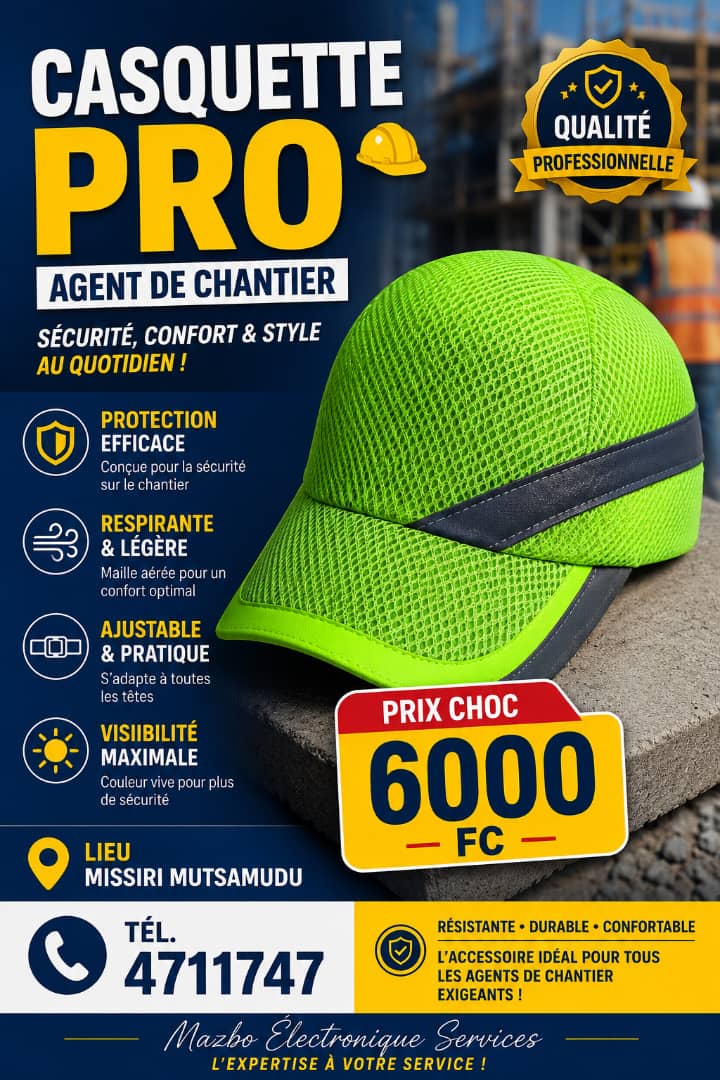 CASQUETT DE CHANTIER